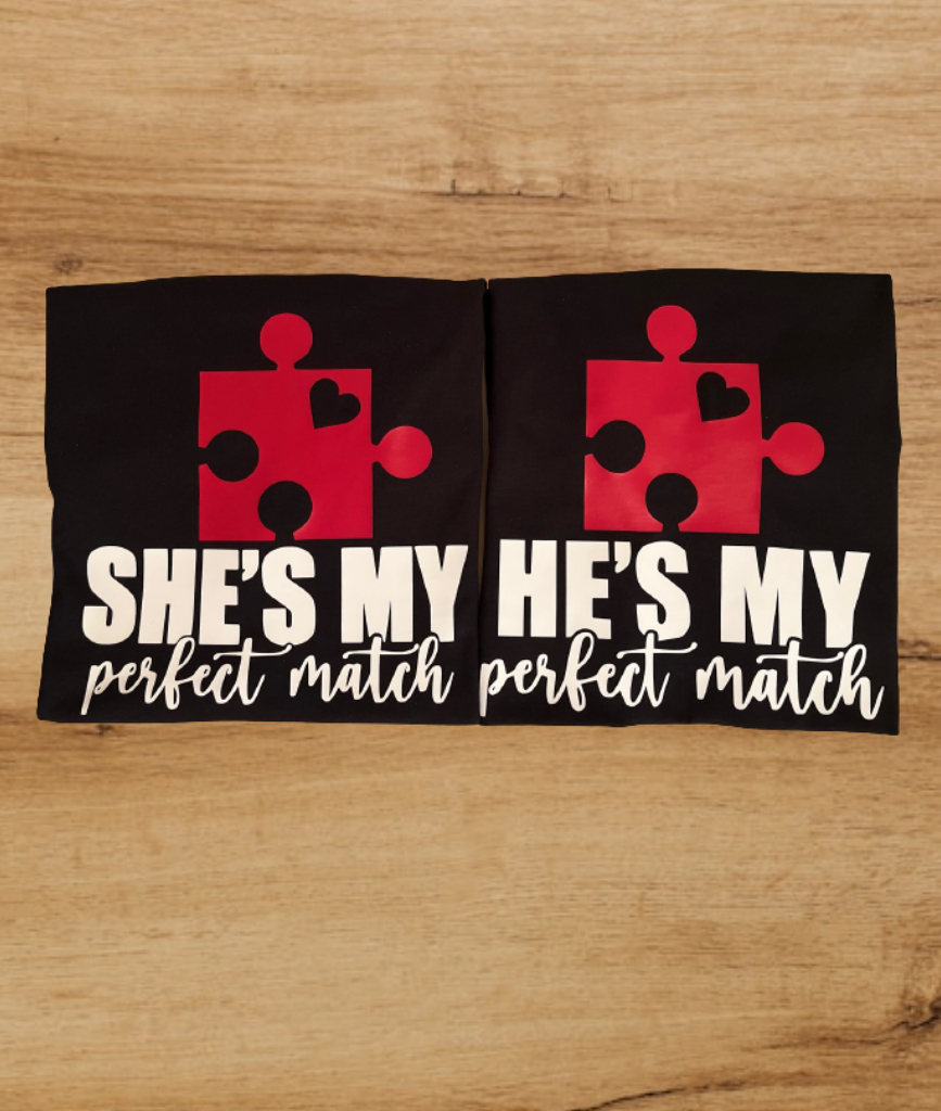 Valentine’s Couple Shirts- She's/He's My Perfect Match